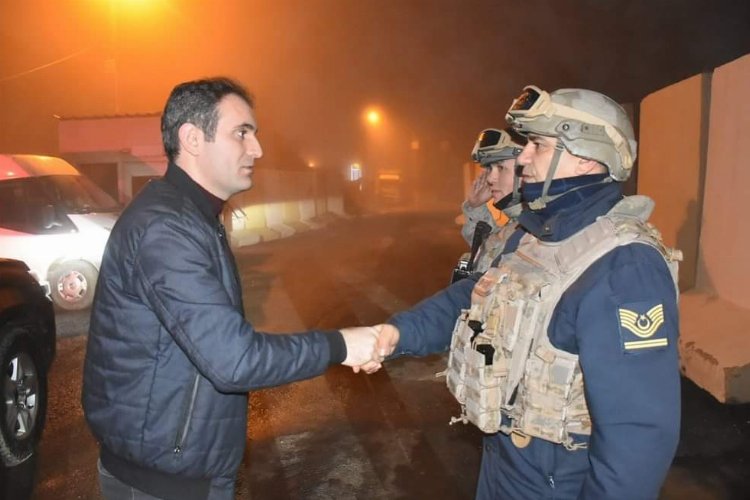 Sason Kaymakamı Mete’den güvenlik güçlerine ziyaret