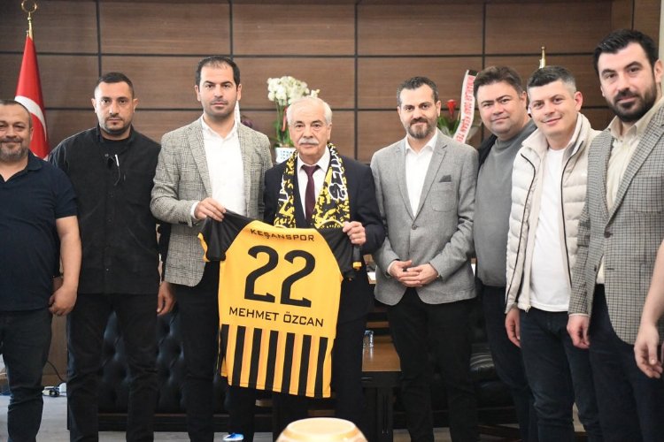 Keşanspor yönetiminden Mehmet Özcan’a ziyaret