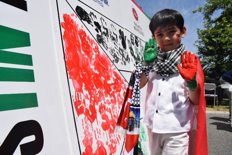 Malatyalı çocuklardan Filistinli çocuklara destek