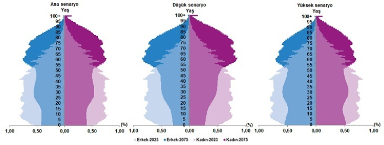 2075'te her 3 kişiden 1'i yaşlı olacak… 2100'de Türkiye nüfusu 77 milyonun altına düşecek