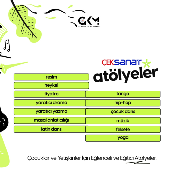 Bursa Görükle Kültür Merkezi yeni sezona atölyeler ile merhaba diyor