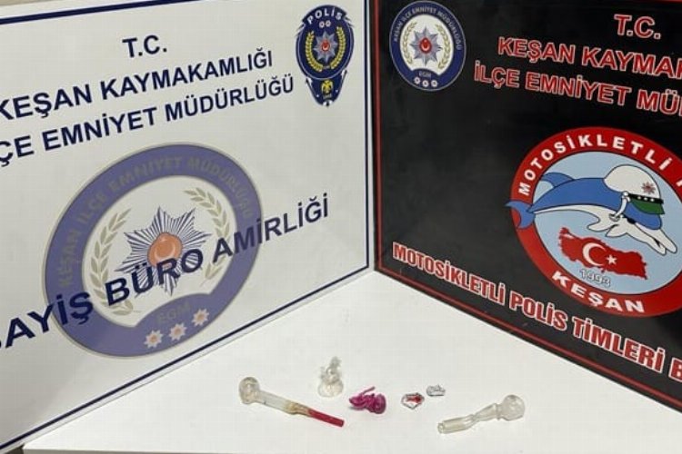 Keşan’da uyuşturucu operasyonunda 3 gözaltı