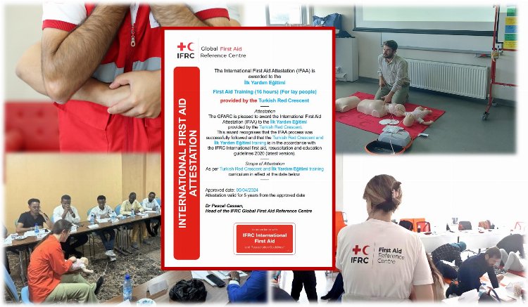 Türk Kızılay'ın 'ilk yardım eğitimi'ne uluslararası tescil
