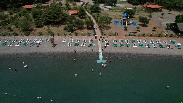 Muğla'da 'engelsiz' deniz keyfi