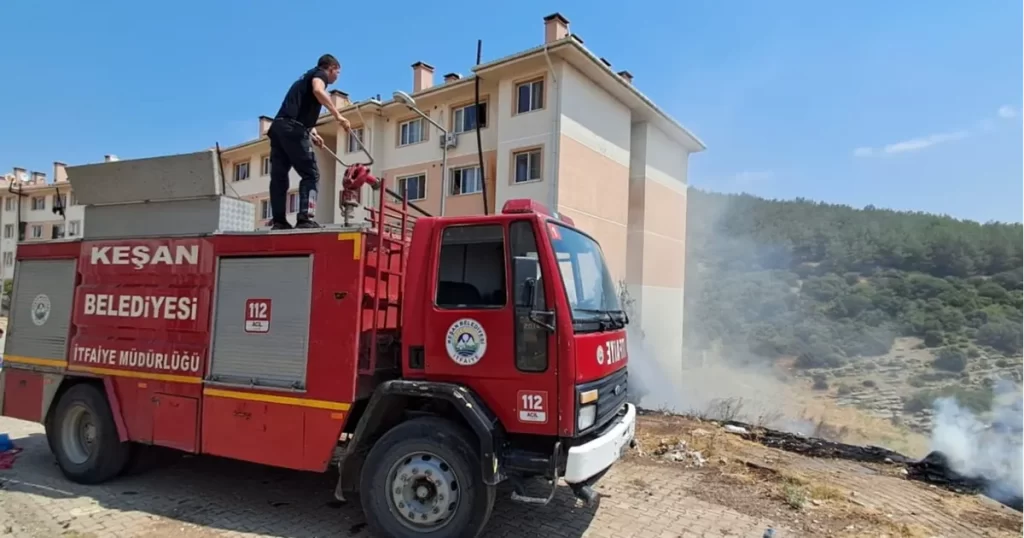 Keşan’da İtfaiye Müdürlüğü, 6 ayda 834 olaya müdahale etti