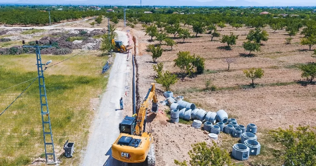 Malatya Tepeköy’e 8 bin metrelik kanalizasyon hattı