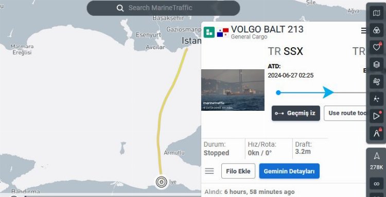 Rusya'dan Gemlik'e yüküyle geliyordu… Mudanya açıklarında karaya oturdu!