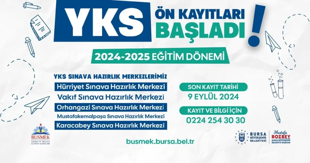 Bursa Büyükşehir’den üniversite adaylarına tam destek
