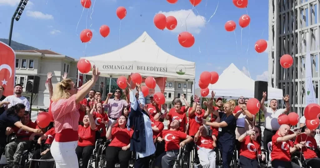 Engelli bireylerden Osmangazi’de ‘Zafer’ coşkusu