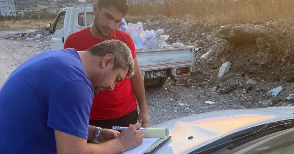 Kaçak hafriyat dökenlere ceza yağdı