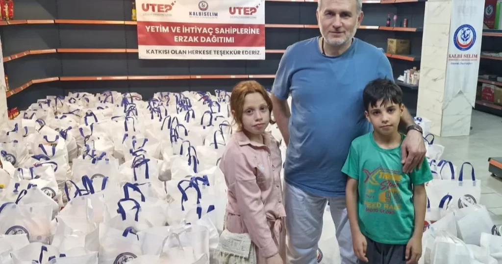 Kalbi Selim Derneği ve UTEP’ten 300 aileye gıda yardımı