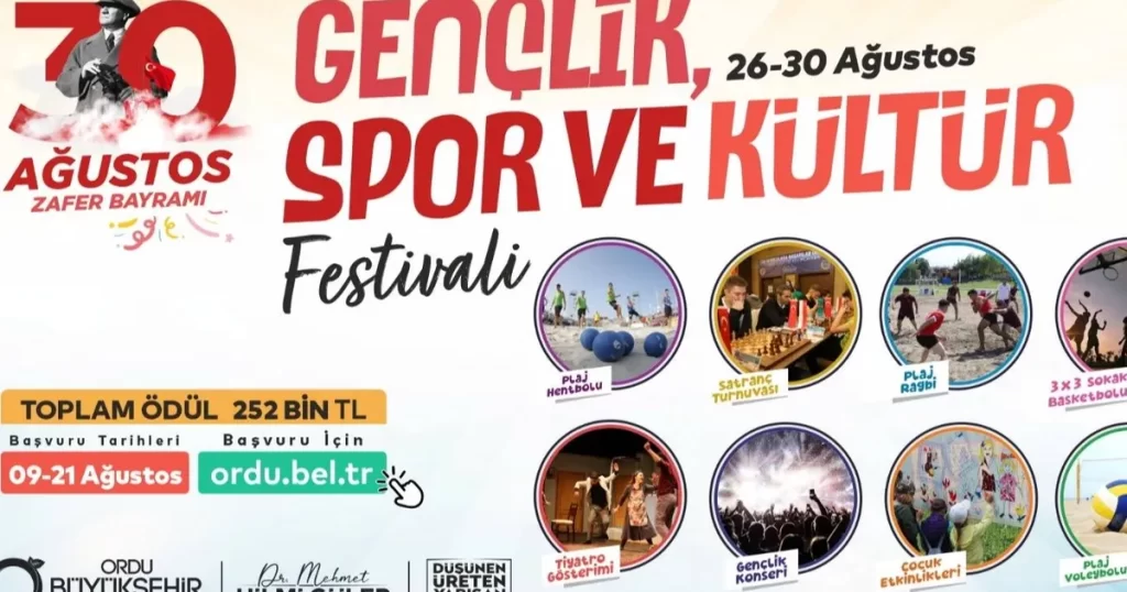 Ordu’da spor ve kültür festivali birarada