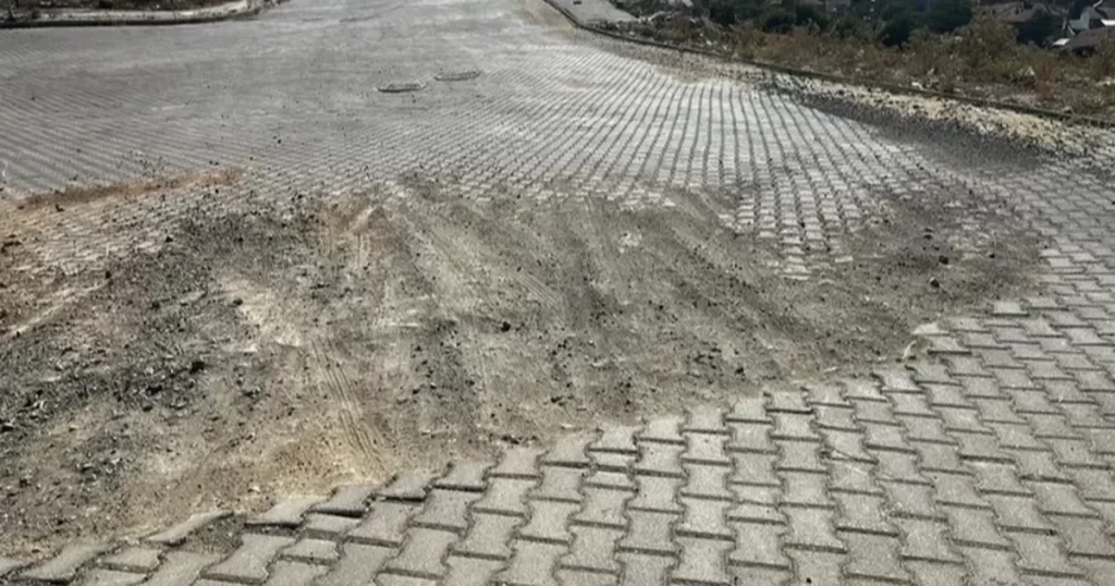 Orhaneli TOKİ’nin engebeli yolları sürücüleri isyan ettiriyor