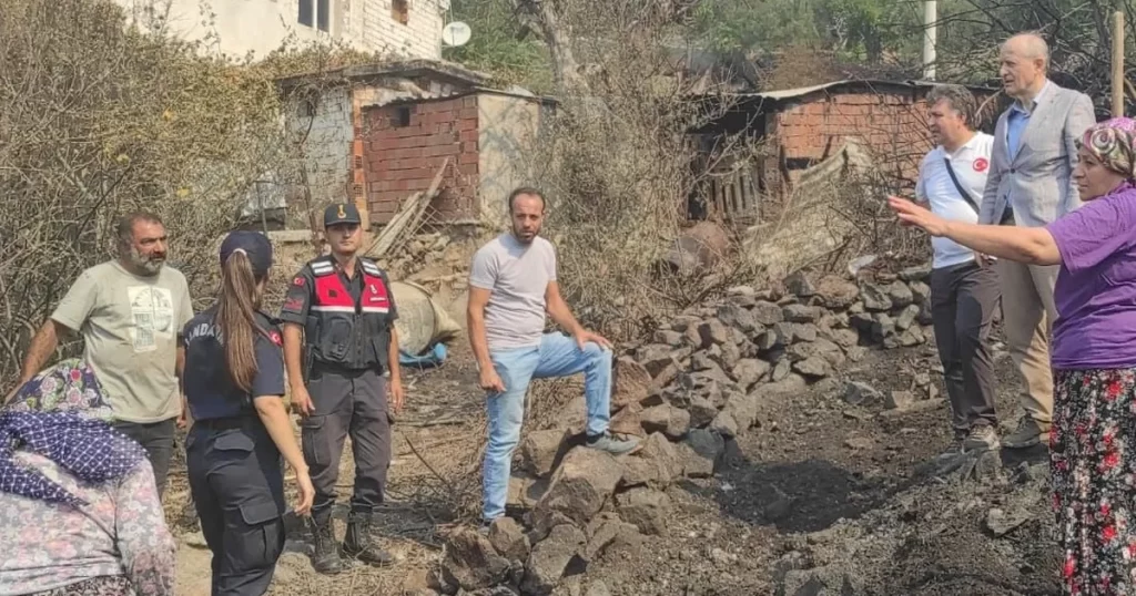 Orman yangınlarıyla ilgili hasar tespit çalışmaları sürüyor