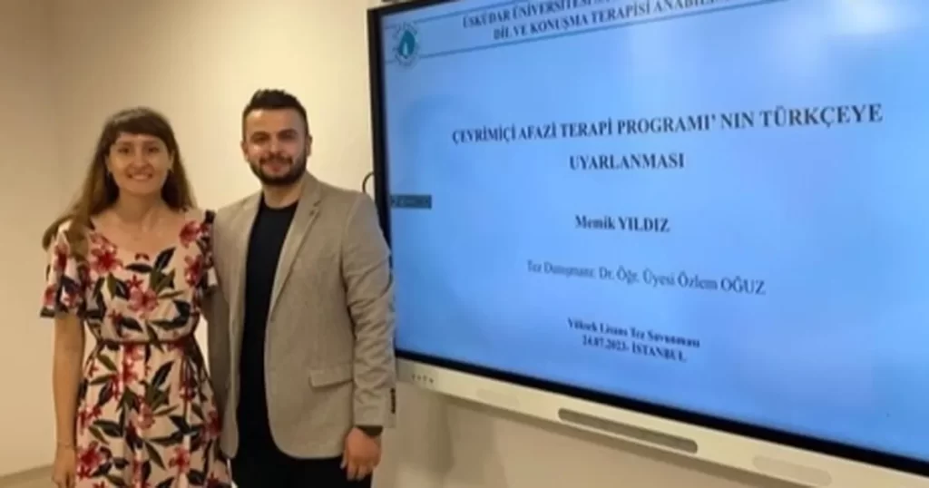 Afazili bireylere çevrimiçi terapi desteği