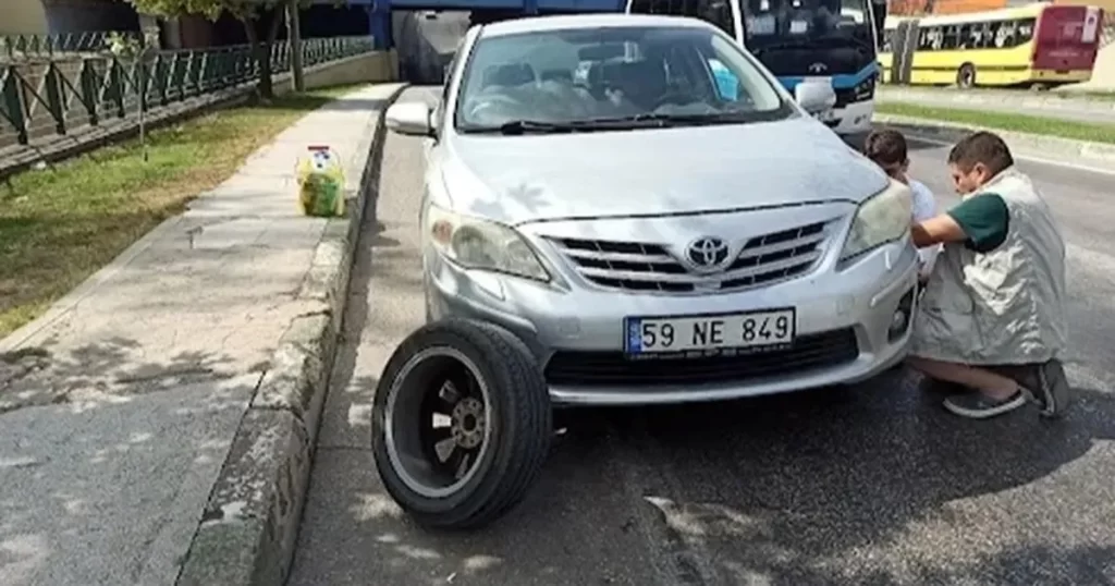 Bursa Osmangazi’de Gökdere Kavşağında tehlikeli anlar