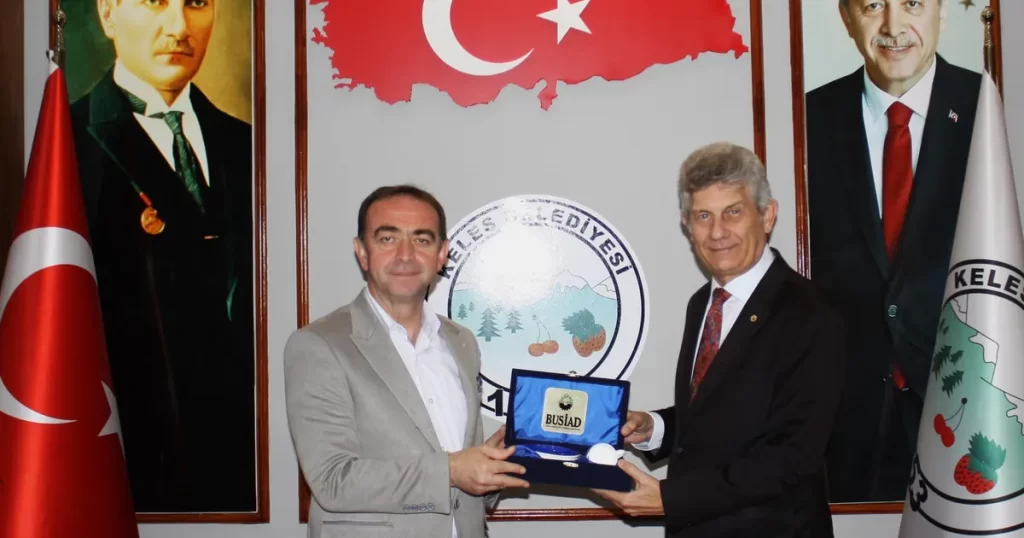 BUSİAD'dan Keles'e nezaket ziyareti