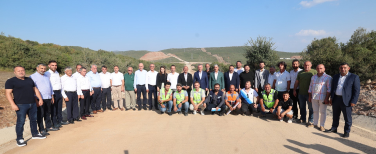 Başkan Büyükakın'dan iki ilçeyi birbirine bağlayan yola inceleme