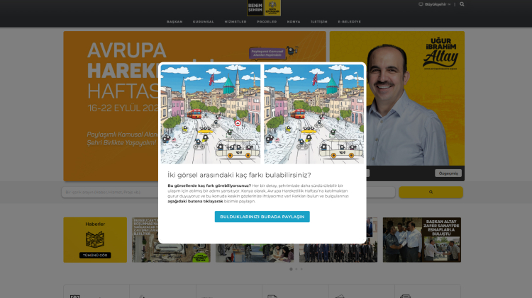 Konya, 'Kentsel Hareketlilik'te RAPTOR'a seçildi