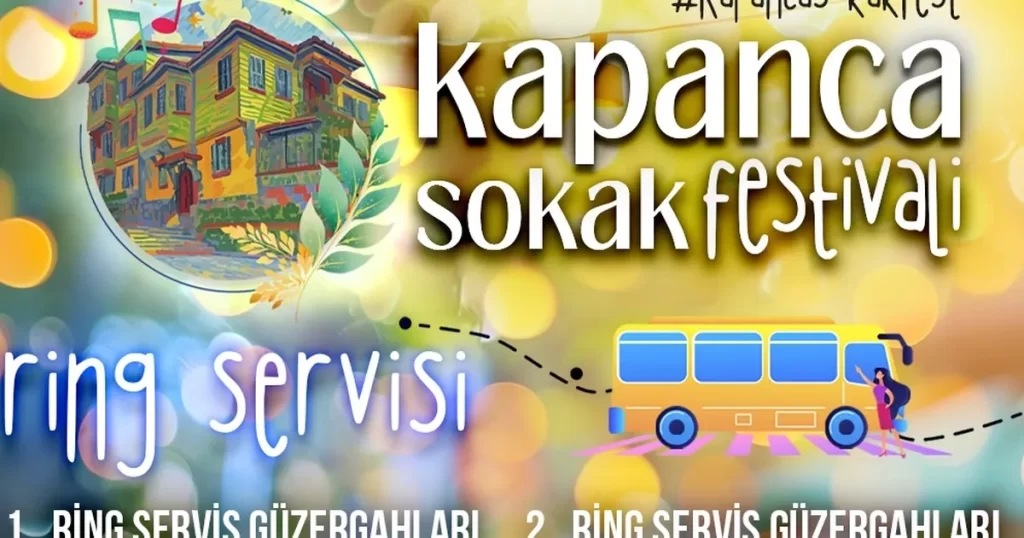 İzmit Belediyesinden Kapanca Sokak Festivali ücretsiz ring servisi hizmeti
