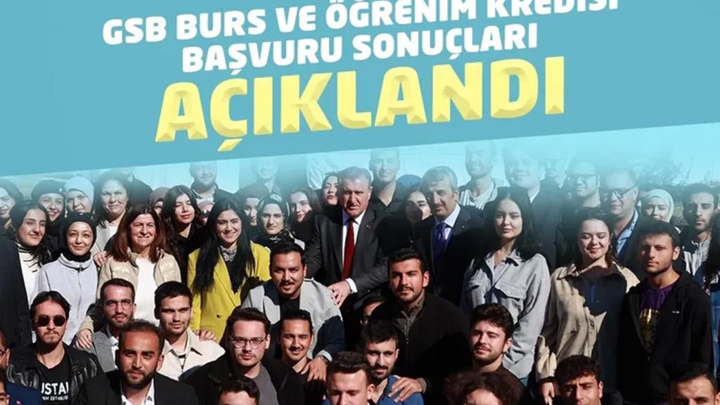 GSB’nin Burs ve Öğrenim Kredisi sonuçları açıklandı