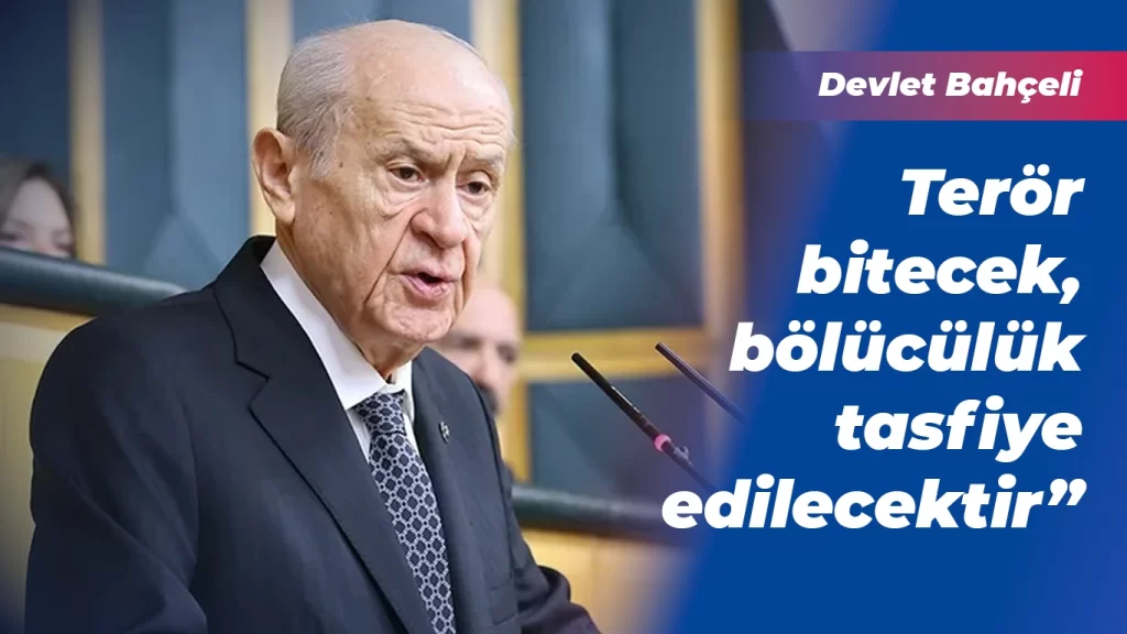 Bahçeli Amacımız Terörün Bitmesi İçindir