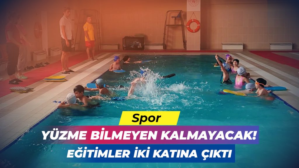 Yüzme Eğitimleri İki Katına Çıktı