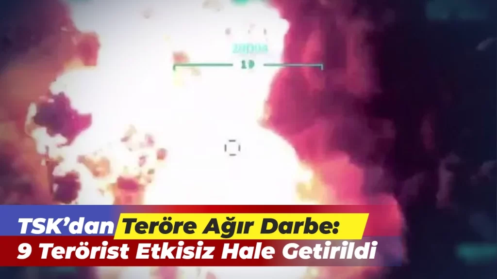 TSK 9 Terörist Etkisiz Hâle Getirildi